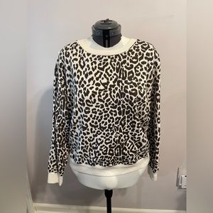 J Crew leopard sweatshirt